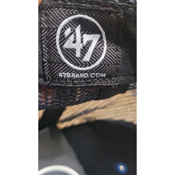 NEW Boston Red Sox 47 Brand Youth Trucker Hat Cap Blue & Black Flowers Patch CAP - Picture 6 of 6